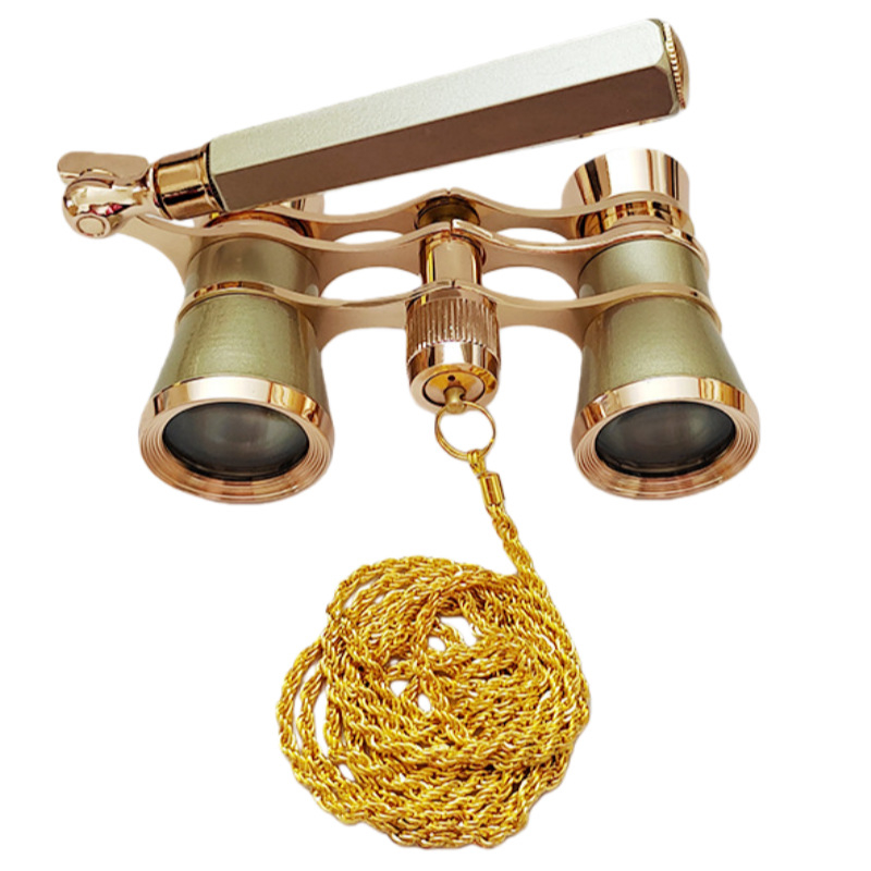 Teatralni binokli s metalnim premazom, povećanje 3x25, prenosni, ovlaštena privatna marka