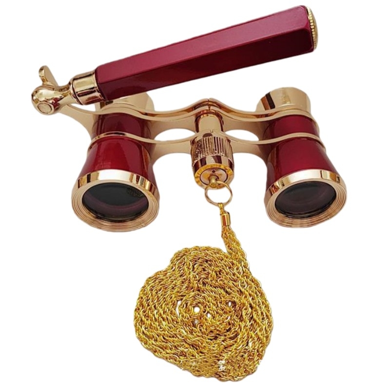 Teatralni binokli s metalnim premazom, povećanje 3x25, prenosni, ovlaštena privatna marka