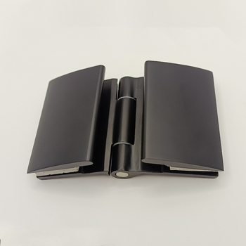 MSD-S108 balama din oțel inoxidabil pentru ușile din sticlă ale băii, deschidere spre interior curbat, 304 oțel inoxidabil, stil modern minimalist