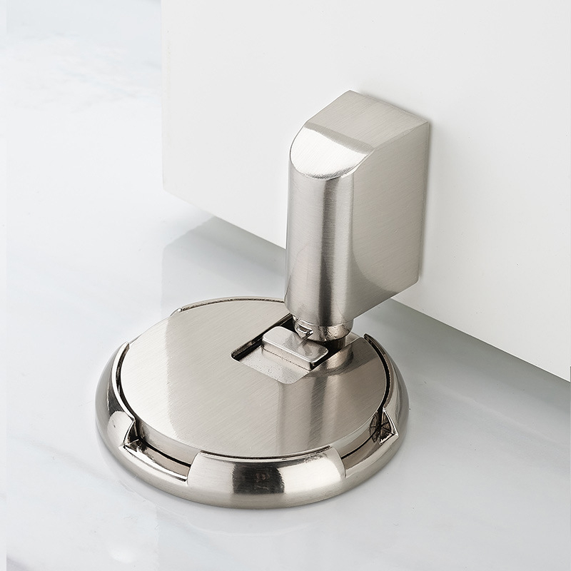 DX013 Opritor de ușă cu aspirație la podea, aliaj de zinc, placare electrolitică, montaj pe podea, înălțime mărită