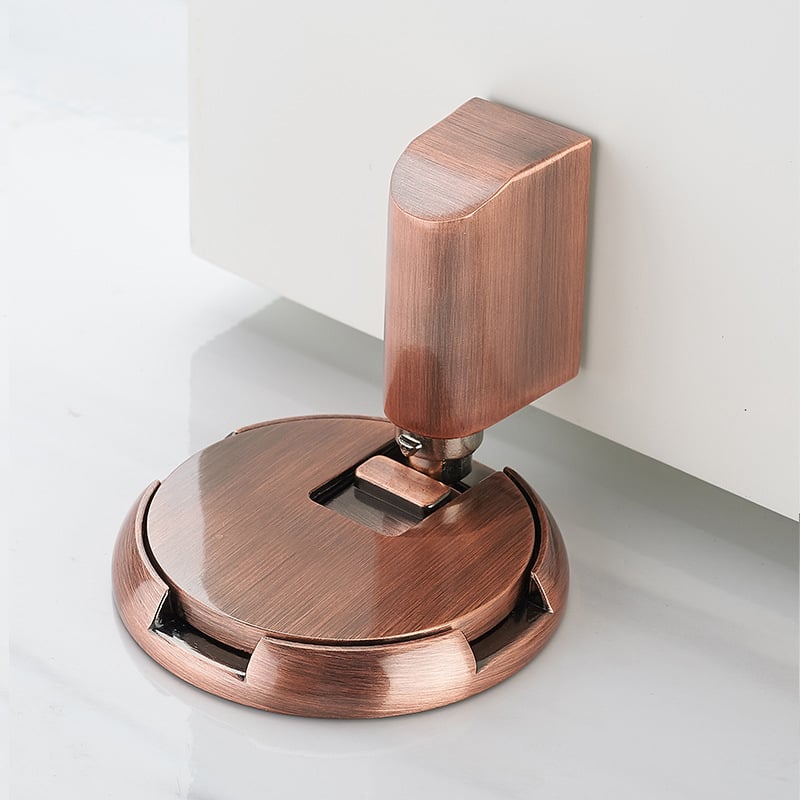 DX013 Opritor de ușă cu aspirație la podea, aliaj de zinc, placare electrolitică, montaj pe podea, înălțime mărită