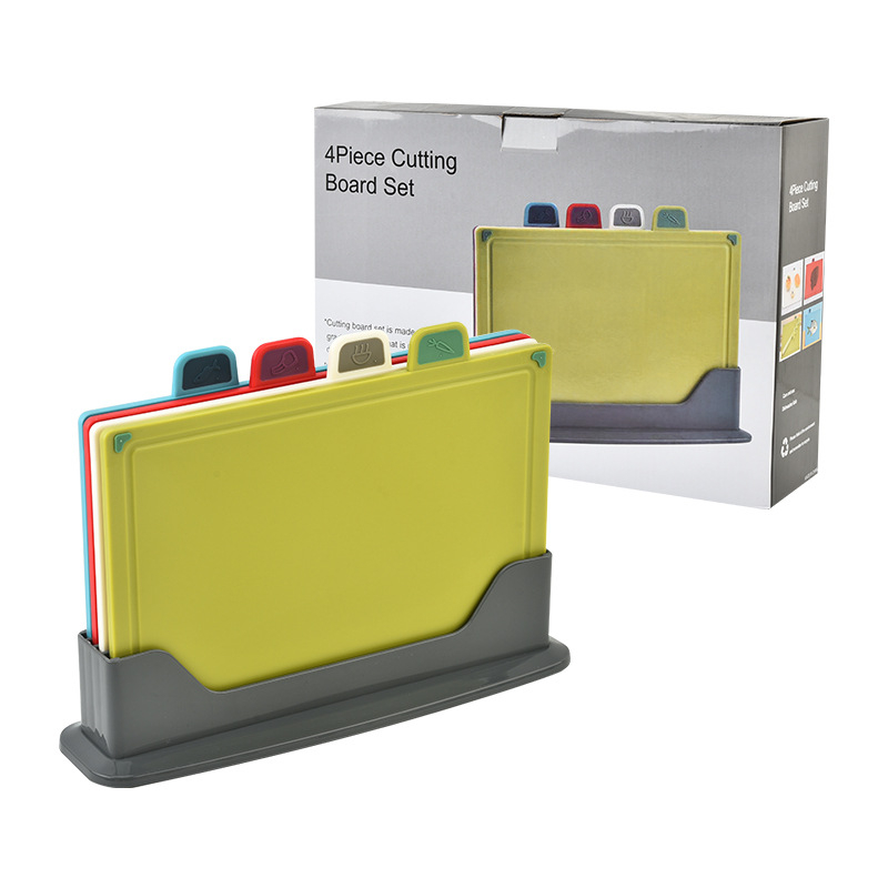 Set de 4 tocătoare groase – plăci din PP, multifuncționale pentru bucătărie, pregătire alimentară
