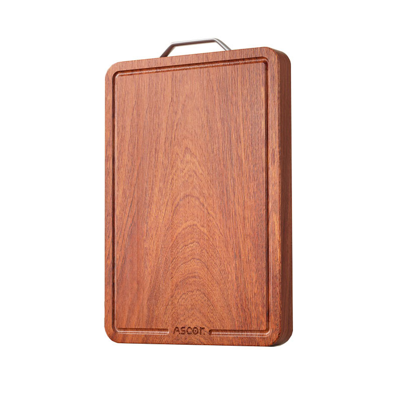 Tocător din lemn de abanos, rezistent la mucegai și antibacterian, lemn de calitate alimentară, reversibil pentru bucătărie