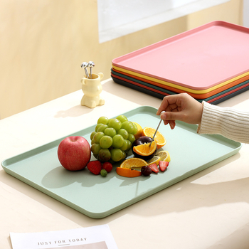 Tavă dreptunghiulară din plastic pentru ceai și fructe | Material PP | Compatibil cu microunde | Brand Younis