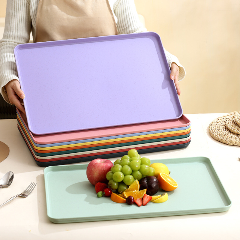 Tavă dreptunghiulară din plastic pentru ceai și fructe | Material PP | Compatibil cu microunde | Brand Younis