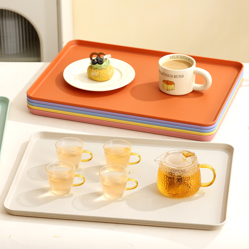 Tavă dreptunghiulară din plastic pentru ceai și fructe | Material PP | Compatibil cu microunde | Brand Younis