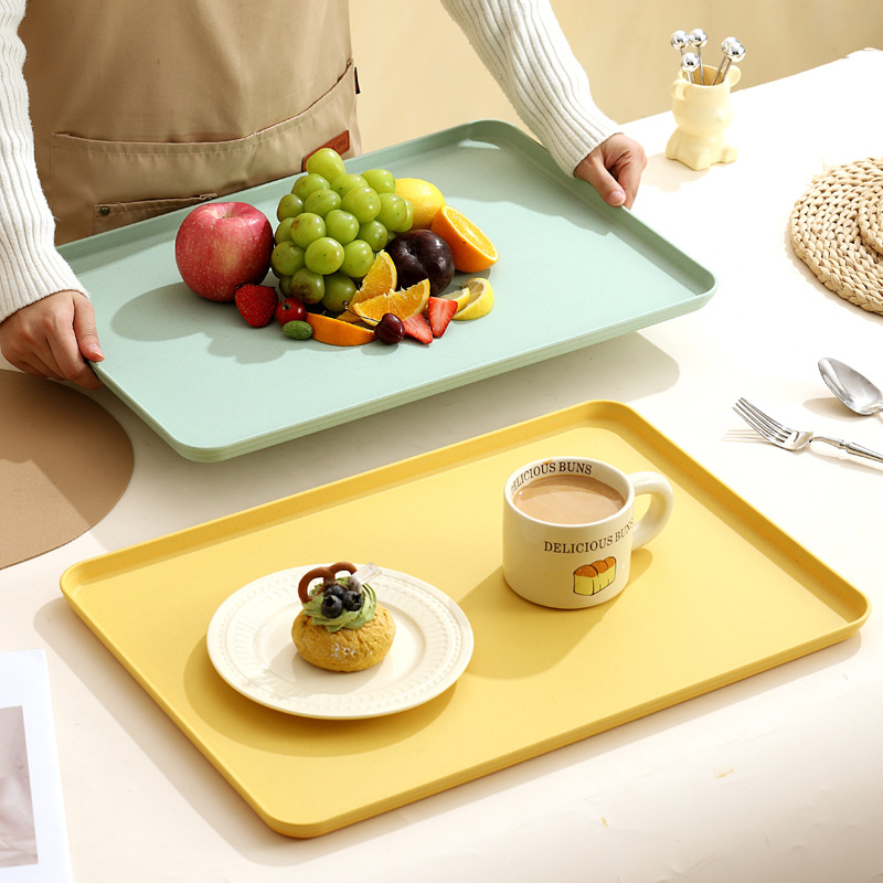 Tavă dreptunghiulară din plastic pentru ceai și fructe | Material PP | Compatibil cu microunde | Brand Younis