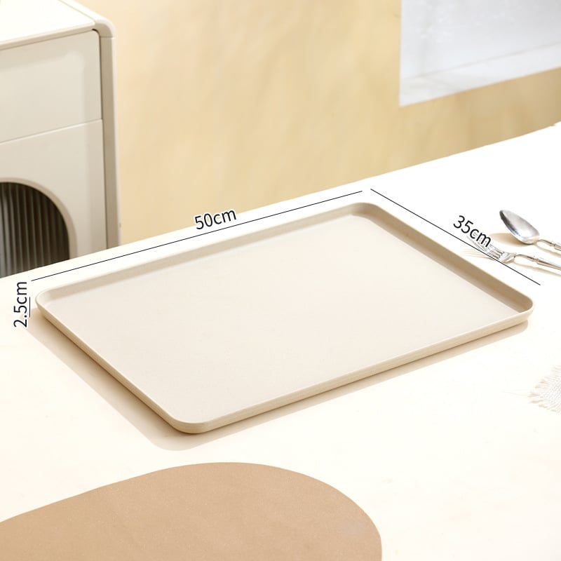 Tavă dreptunghiulară din plastic pentru ceai și fructe | Material PP | Compatibil cu microunde | Brand Younis