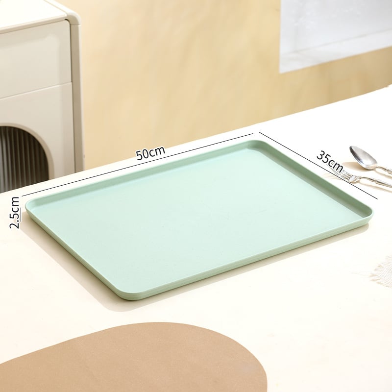 Tavă dreptunghiulară din plastic pentru ceai și fructe | Material PP | Compatibil cu microunde | Brand Younis