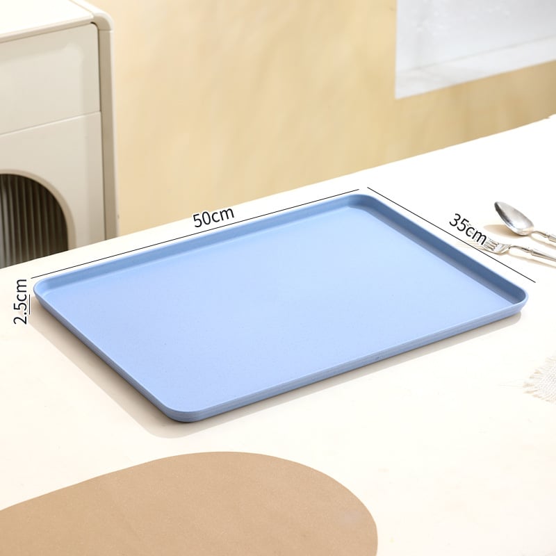 Tavă dreptunghiulară din plastic pentru ceai și fructe | Material PP | Compatibil cu microunde | Brand Younis