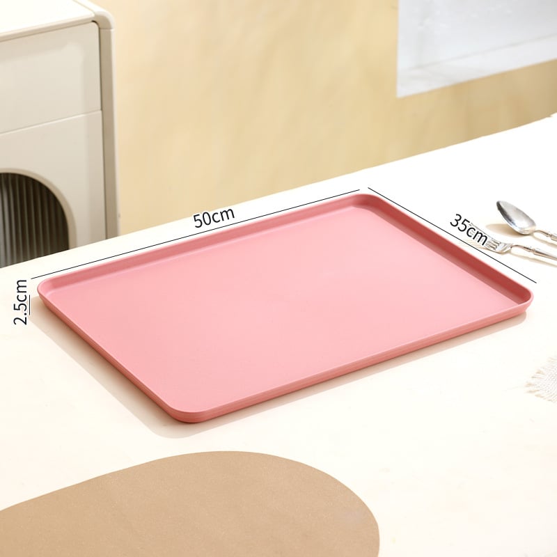 Tavă dreptunghiulară din plastic pentru ceai și fructe | Material PP | Compatibil cu microunde | Brand Younis