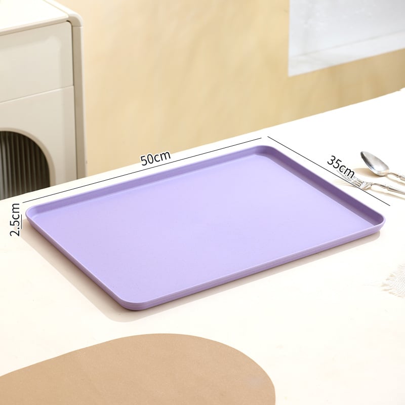 Tavă dreptunghiulară din plastic pentru ceai și fructe | Material PP | Compatibil cu microunde | Brand Younis
