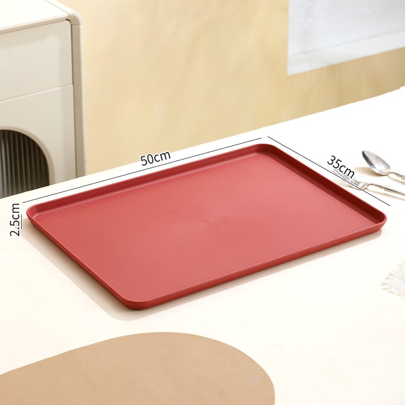 Tavă dreptunghiulară din plastic pentru ceai și fructe | Material PP | Compatibil cu microunde | Brand Younis