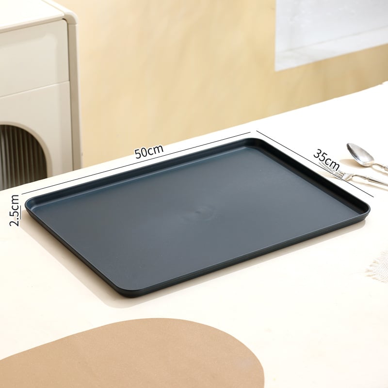 Tavă dreptunghiulară din plastic pentru ceai și fructe | Material PP | Compatibil cu microunde | Brand Younis