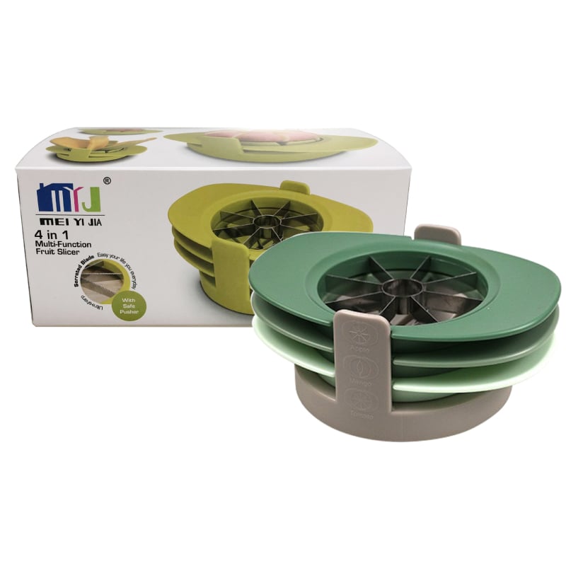 Set de tăietori pentru fructe: tăietor de mere, extractor pentru sâmburi de mango și tăietor de roșii; oțel inoxidabil; Origine: Yangjiang