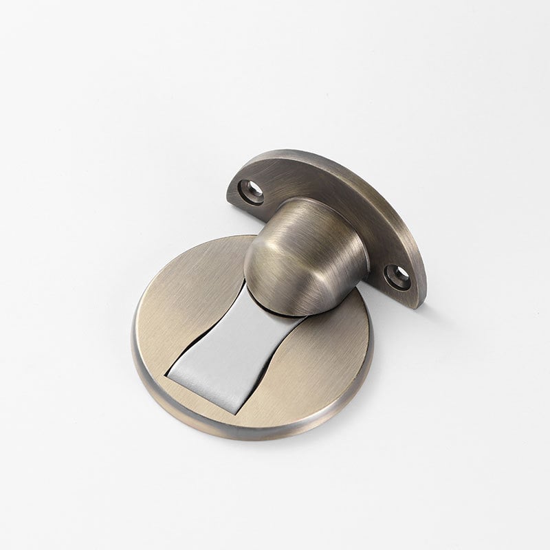 MX002 Opritor magnetic pentru ușă, din aliaj de zinc, fără găurire, montaj pe podea, structură ascunsă