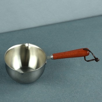 304 rozsdamentes acél olajpan kézimo fogantyúval, egységes aljzattal, gáztűzhelyhez kompatibilis, 125 g