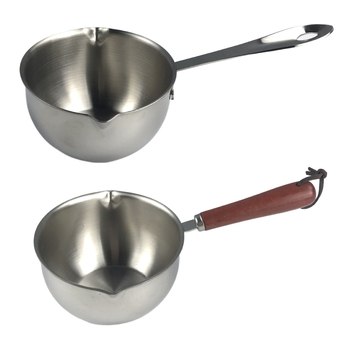 304 rozsdamentes acél olajpan kézimo fogantyúval, egységes aljzattal, gáztűzhelyhez kompatibilis, 125 g