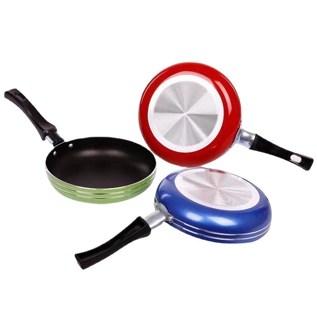 Mini aluminijska tava s neprijanjajućim premazom, s jednim dnom, težina 0,35 kg, pogodna za opće štednjake