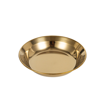 Line Line Rabbit 304 ανοξείδωτο ατσάλι, κυκλικός βαθύς πιάτο, απλός σχεδιασμός, ηλεκτροπλατιωμένη επιφάνεια