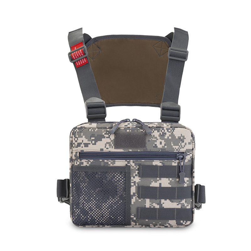 Unisex funkcionalni ruksak-vest s kamuflažnim uzorkom, najlon, podstava Oxford, stražnji panel s fiziološkim zakrivljenjem