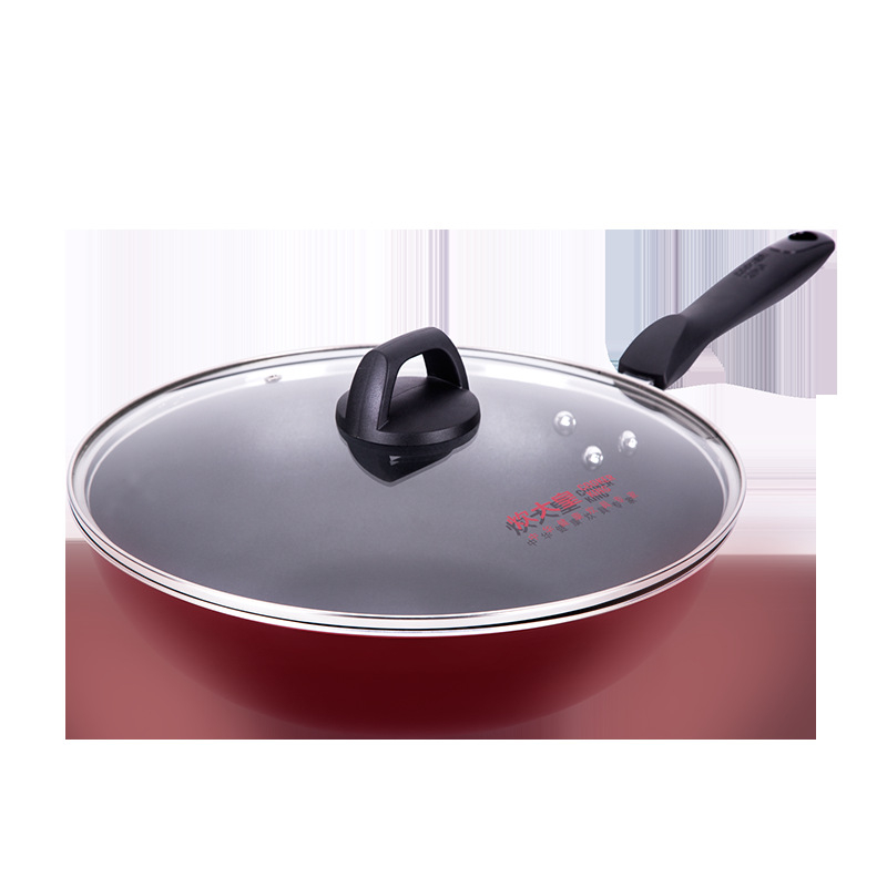 Cooker King Non-stick wok, ravno dno, aluminijski spoj, višeslojno dno, kompatibilan s općim štednjacima