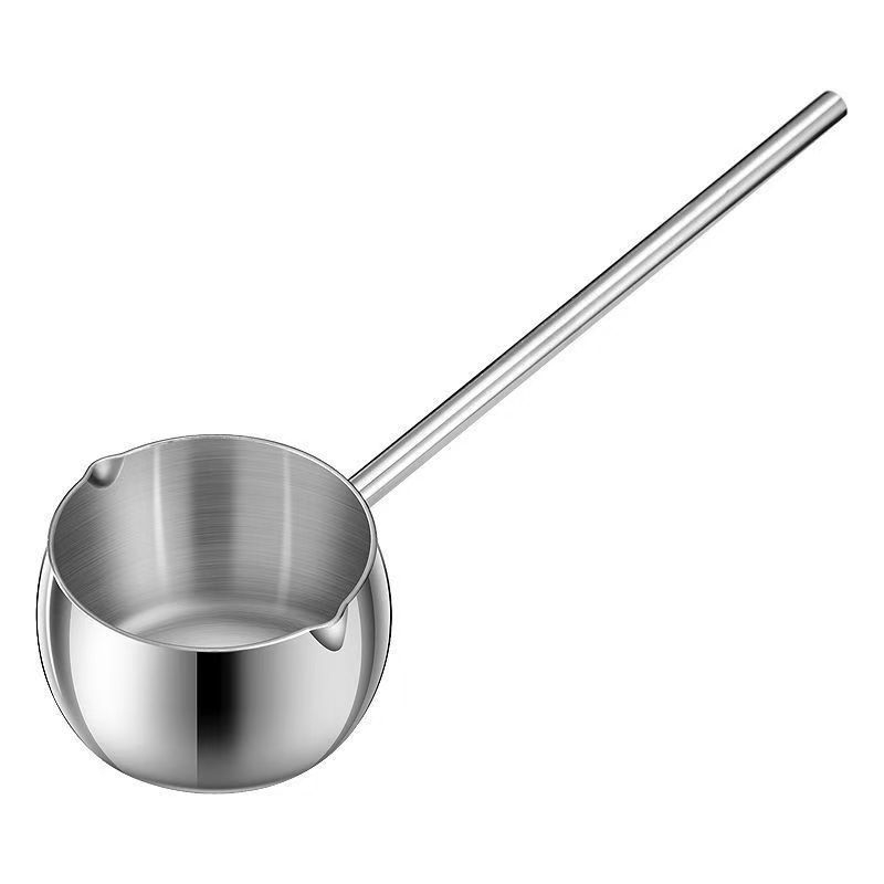 Mini lonac za izlijevanje ulja od nehrđajućeg čelika 304, trostruko dno, zapremina 300/500 ml, dubina 5 cm, brz prijenos topline