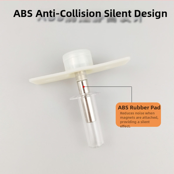 PVC skriveni podni stopper za vrata, skriven dizajn, materijal PVC, površina završena sprejem, ručno upravljanje