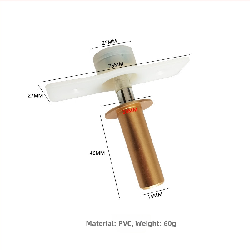 PVC skriveni podni stopper za vrata, skriven dizajn, materijal PVC, površina završena sprejem, ručno upravljanje