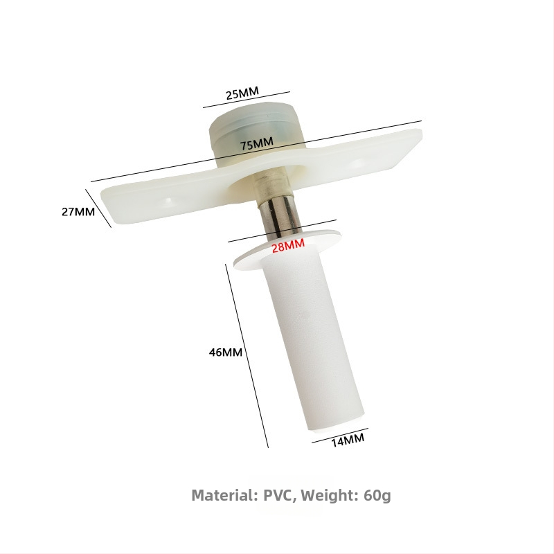 PVC skriveni podni stopper za vrata, skriven dizajn, materijal PVC, površina završena sprejem, ručno upravljanje