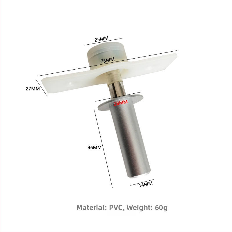 PVC skriveni podni stopper za vrata, skriven dizajn, materijal PVC, površina završena sprejem, ručno upravljanje