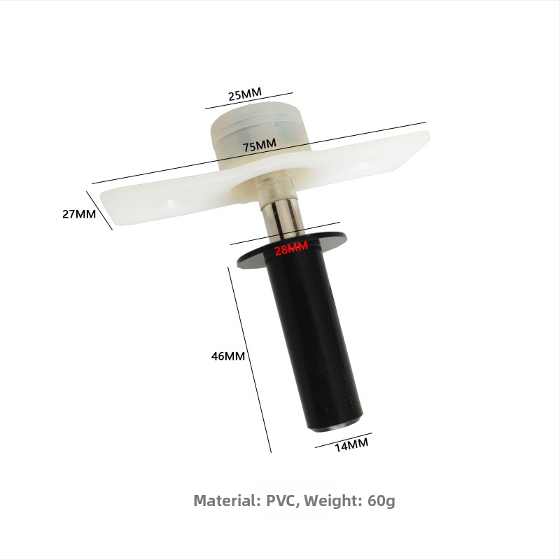 PVC skriveni podni stopper za vrata, skriven dizajn, materijal PVC, površina završena sprejem, ručno upravljanje