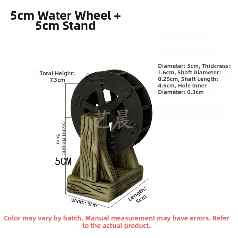 Διακοσμητικός Τροχός Νερού Κήπου – Υλικό: Μεταξωτό Λουλούδι, Κυκλοφορία Νερού, Διακόσμηση Βραχώδους Κήπου