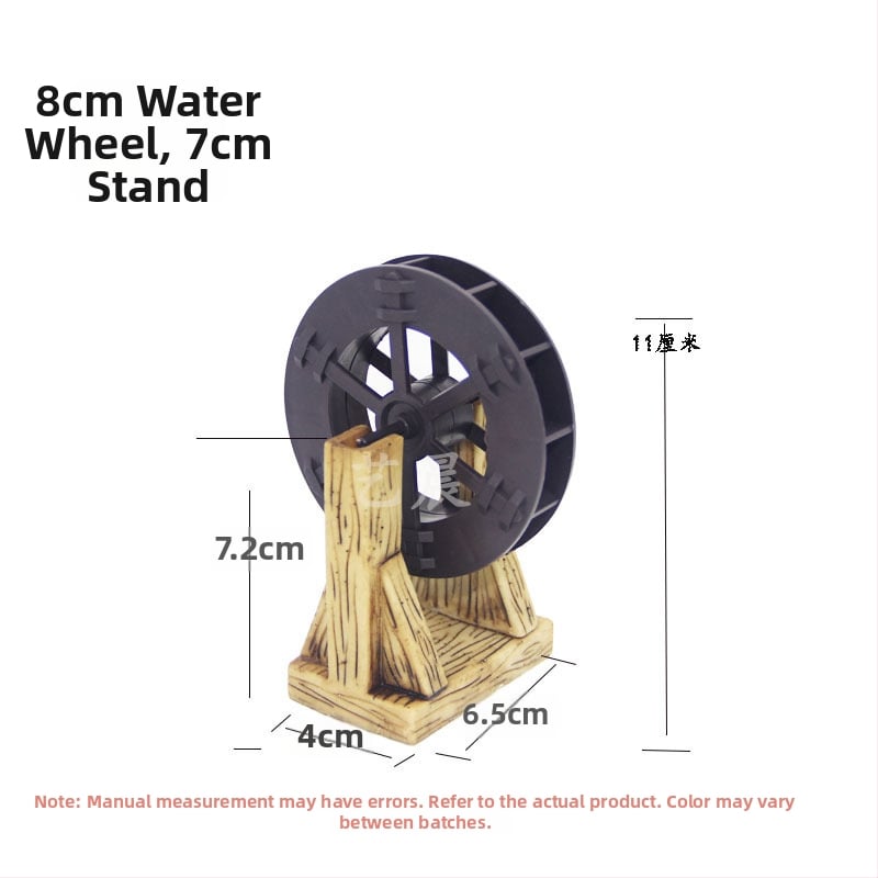 Διακοσμητικός Τροχός Νερού Κήπου – Υλικό: Μεταξωτό Λουλούδι, Κυκλοφορία Νερού, Διακόσμηση Βραχώδους Κήπου