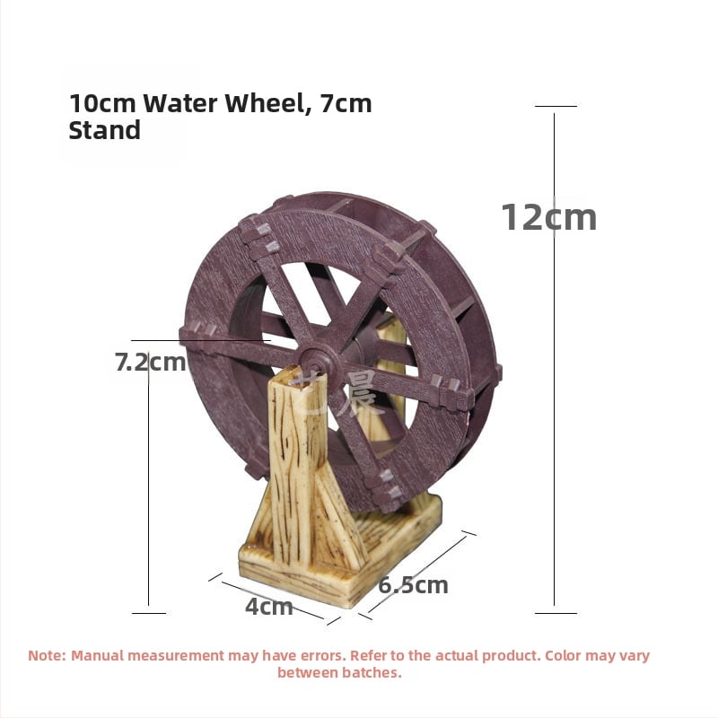 Διακοσμητικός Τροχός Νερού Κήπου – Υλικό: Μεταξωτό Λουλούδι, Κυκλοφορία Νερού, Διακόσμηση Βραχώδους Κήπου