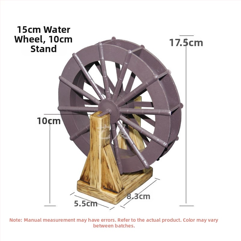 Διακοσμητικός Τροχός Νερού Κήπου – Υλικό: Μεταξωτό Λουλούδι, Κυκλοφορία Νερού, Διακόσμηση Βραχώδους Κήπου