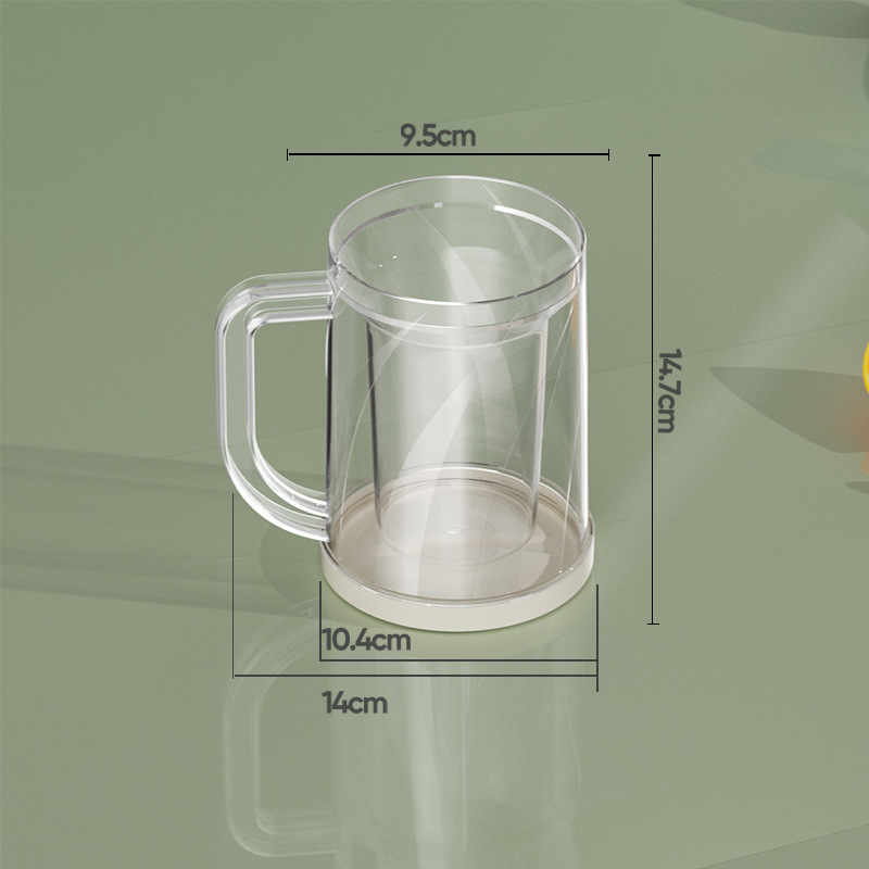 Qiaofeng plastična čaša za pivo, dvostruko izolirana, 801–900 ml, prilagođeni logo
