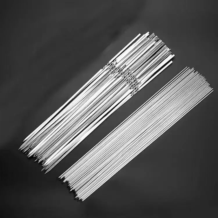 Roštilj štapići od 201 nehrđajućeg čelika – polukružnog profila, sklopivi, elektroforetska obrada, premium razina