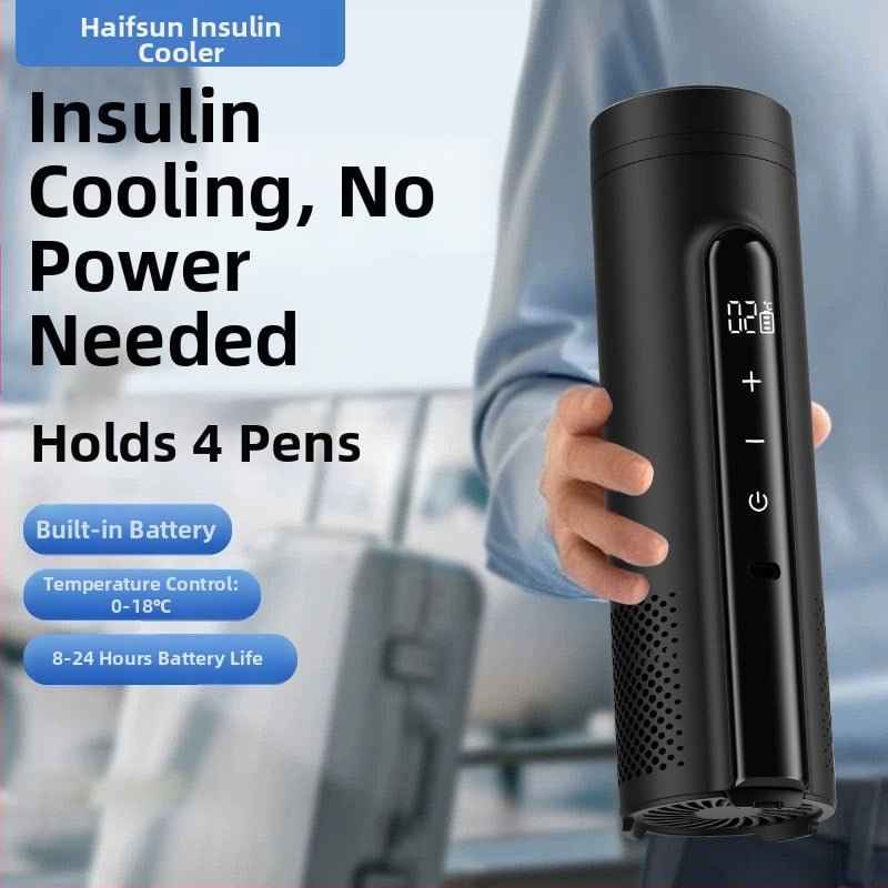 Prijenosni hladnjak za inzulin i automobilni frižider, punjiv, 5V 10W, hlađenje do 0°C, grijanje do 18°C