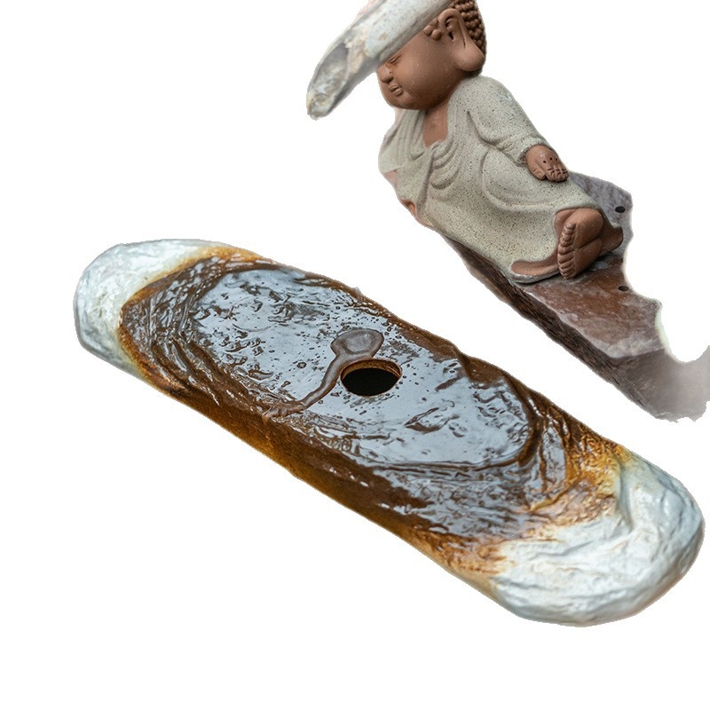 Κεραμικό διακοσμητικό αγγείο με ροή νερού για ενυδρείο, γλασαρισμένη επιφάνεια, χειροποίητο, κλασικό στυλ, κυκλοφορία και οξυγονισμός