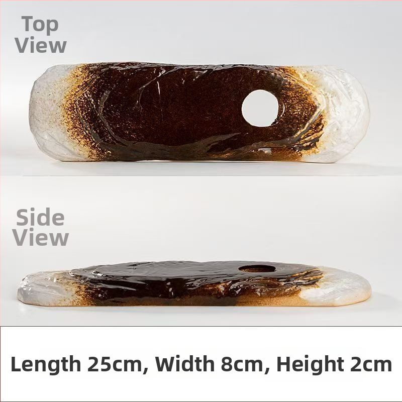 Keramická dekoratívna nádobka s prúdom vody pre akvárium, glazovaná plocha, ručná výroba, klasický štýl, cirkulácia a okysličovanie