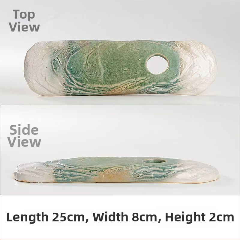 Keramická dekoratívna nádobka s prúdom vody pre akvárium, glazovaná plocha, ručná výroba, klasický štýl, cirkulácia a okysličovanie