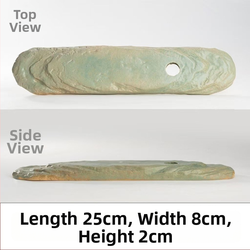 Keramická dekoratívna nádobka s prúdom vody pre akvárium, glazovaná plocha, ručná výroba, klasický štýl, cirkulácia a okysličovanie