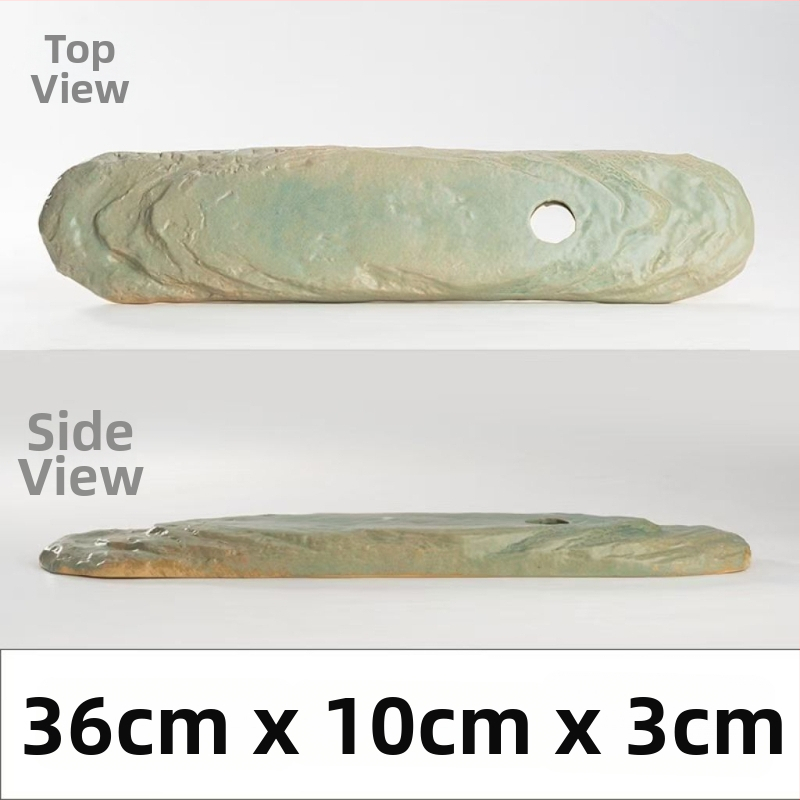 Keramická dekoratívna nádobka s prúdom vody pre akvárium, glazovaná plocha, ručná výroba, klasický štýl, cirkulácia a okysličovanie