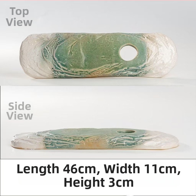 Keramická dekoratívna nádobka s prúdom vody pre akvárium, glazovaná plocha, ručná výroba, klasický štýl, cirkulácia a okysličovanie