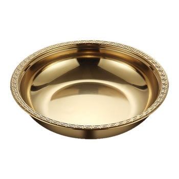 Πιάτο αστακού από ανοξείδωτο χάλυβα – στρογγυλό, φινίρισμα ηλεκτροπλατίωσης, δυνατότητα εκτύπωσης λογότυπου, διαθέσιμη προσαρμογή