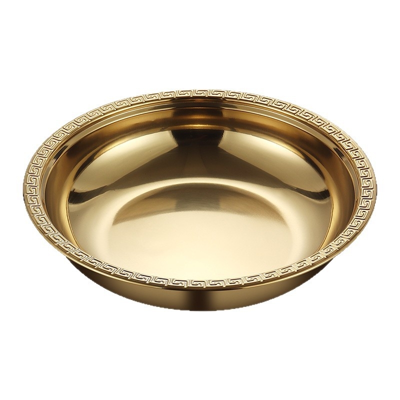 Πιάτο αστακού από ανοξείδωτο χάλυβα – στρογγυλό, φινίρισμα ηλεκτροπλατίωσης, δυνατότητα εκτύπωσης λογότυπου, διαθέσιμη προσαρμογή