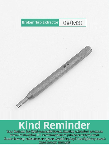 Vytláčač zlomených skrutiek – ručný, s vysokou pevnosťou, spätný závit; Značka: Other; Model: F756T6SJMH558H