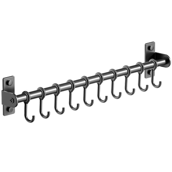 Οργανωτής κουζίνας τοίχου από ανοξείδωτο ατσάλι — κινητός, χωρίς εγκατάσταση; θήκη για κουτάλες, σκεύη και μαχαίρια; αποθήκευση καπακιών κατσαρόλας; στυλ: μοντέρνος μινιμαλισμός; προέλευση: Τσαοζού