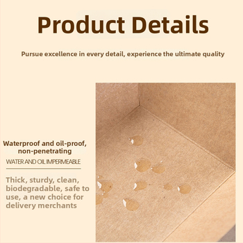 Jednorazová kraftová papierová krabička vo forme lode s otvoreným tanierom, 10 balení, potlač loga a prispôsobenie k dispozícii